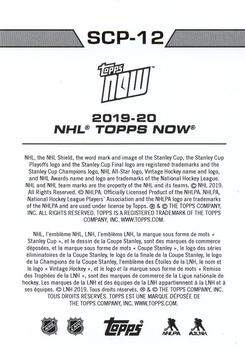 2019-20 Topps Now NHL Stickers - Stanley Cup Playoffs #SCP-12 Carolina Hurricanes Back
