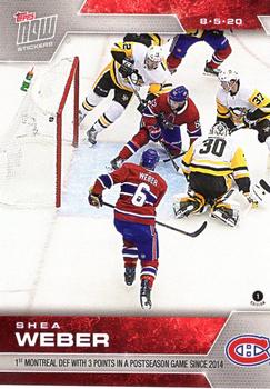 2019-20 Topps Now NHL Stickers - Stanley Cup Playoffs #SCP-18 Shea Weber Front