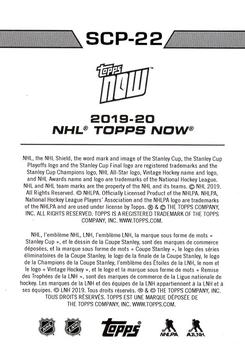 2019-20 Topps Now NHL Stickers - Stanley Cup Playoffs #SCP-22 Pierre-Luc Dubois Back