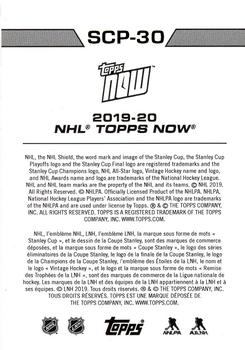 2019-20 Topps Now NHL Stickers - Stanley Cup Playoffs #SCP-30 Vegas Golden Knights Back