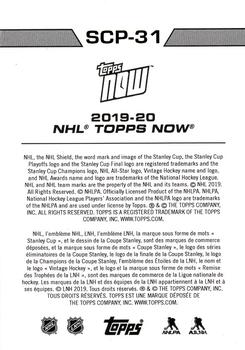 2019-20 Topps Now NHL Stickers - Stanley Cup Playoffs #SCP-31 Joel Farabee Back