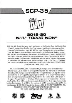 2019-20 Topps Now NHL Stickers - Stanley Cup Playoffs #SCP-35 Joe Pavelski Back