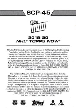 2019-20 Topps Now NHL Stickers - Stanley Cup Playoffs #SCP-45 Troy Stecher Back