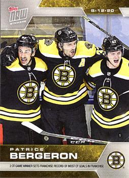 2019-20 Topps Now NHL Stickers - Stanley Cup Playoffs #SCP-46 Patrice Bergeron Front