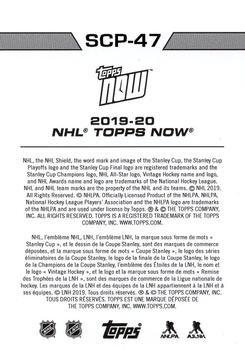 2019-20 Topps Now NHL Stickers - Stanley Cup Playoffs #SCP-47 Joel Farabee Back