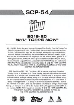 2019-20 Topps Now NHL Stickers - Stanley Cup Playoffs #SCP-54 Dillon Dube Back
