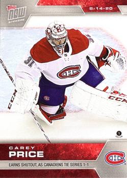 2019-20 Topps Now NHL Stickers - Stanley Cup Playoffs #SCP-58 Carey Price Front