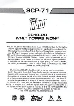 2019-20 Topps Now NHL Stickers - Stanley Cup Playoffs #SCP-71 Carter Hart Back