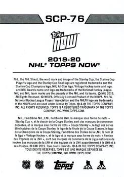 2019-20 Topps Now NHL Stickers - Stanley Cup Playoffs #SCP-76 Vegas Golden Knights Back