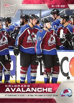 2019-20 Topps Now NHL Stickers - Stanley Cup Playoffs #SCP-83 Colorado Avalance Front