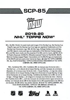 2019-20 Topps Now NHL Stickers - Stanley Cup Playoffs #SCP-85 Tyler Motte Back