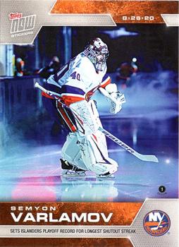 2019-20 Topps Now NHL Stickers - Stanley Cup Playoffs #SCP-112 Semyon Varlamov Front