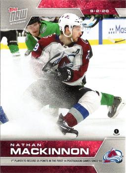 2019-20 Topps Now NHL Stickers - Stanley Cup Playoffs #SCP-137 Nathan MacKinnon Front