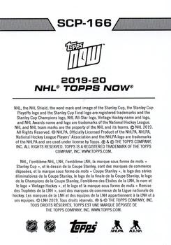 2019-20 Topps Now NHL Stickers - Stanley Cup Playoffs #SCP-166 Josh Bailey Back
