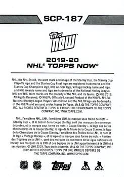 2019-20 Topps Now NHL Stickers - Stanley Cup Playoffs #SCP-187 Tampa Bay Lightning Back
