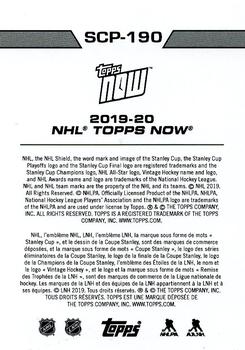 2019-20 Topps Now NHL Stickers - Stanley Cup Playoffs #SCP-190 Joe Pavelski / Brayden Point Back