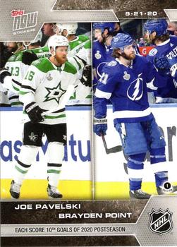 2019-20 Topps Now NHL Stickers - Stanley Cup Playoffs #SCP-190 Joe Pavelski / Brayden Point Front