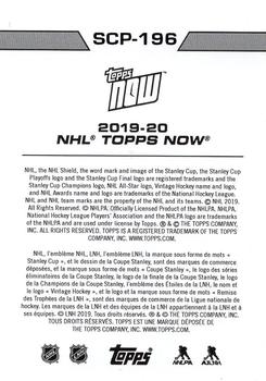 2019-20 Topps Now NHL Stickers - Stanley Cup Playoffs #SCP-196 Kevin Shattenkirk Back