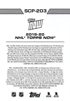 2019-20 Topps Now NHL Stickers - Stanley Cup Playoffs #SCP-203 Tampa Bay Lightning Back
