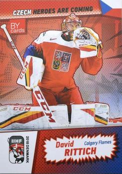 2018 BY Cards IIHF World Championship Team Czech ##CZE/2018-03 David Rittich Front