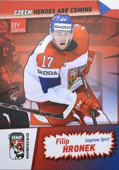 2018 BY Cards IIHF World Championship Team Czech ##CZE/2018-07 Filip Hronek Front