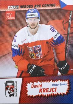 2018 BY Cards IIHF World Championship Team Czech ##CZE/2018-19 David Krejci Front