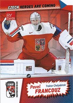 2018 BY Cards IIHF World Championship Team Czech ##CZE/2018-27 Pavel Francouz Front