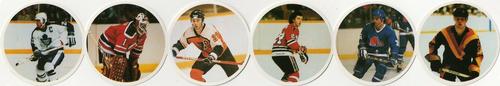 1985-86 Kellogg's Accordion Discs - Unseparated Discs #NNO Thomas Gradin / Dale Hunter / Doug Wilson / Dave Poulin / Glenn Resch / Rick Vaive Front