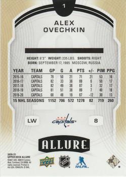 2020-21 Upper Deck Allure #1 Alex Ovechkin Back