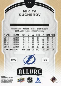 2020-21 Upper Deck Allure #44 Nikita Kucherov Back