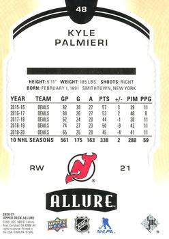 2020-21 Upper Deck Allure #48 Kyle Palmieri Back