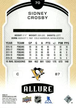 2020-21 Upper Deck Allure #70 Sidney Crosby Back
