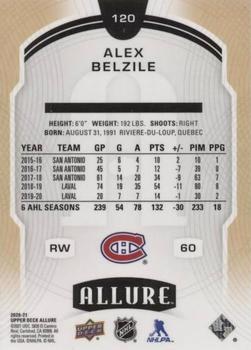 2020-21 Upper Deck Allure #120 Alex Belzile Back