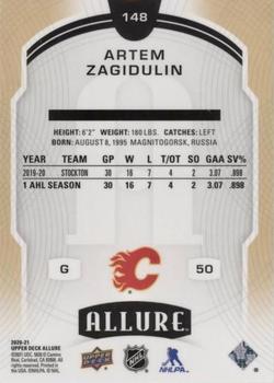 2020-21 Upper Deck Allure #148 Artem Zagidulin Back