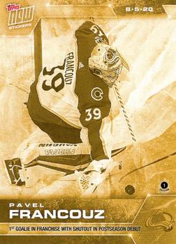 2019-20 Topps Now NHL Stickers - Stanley Cup Playoffs Gold #SCP-14G Pavel Francouz Front