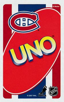 2007-08 UNO Montreal Canadiens #B1 Tomas Plekanec Back
