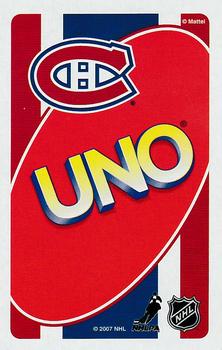 2007-08 UNO Montreal Canadiens #R1 Tomas Plekanec Back