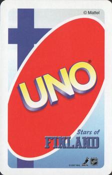2007 Mattel Uno Stars of Finland #G5 Jere Lehtinen Back