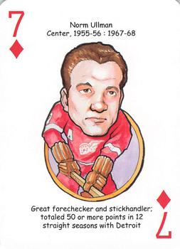 2017 Hero Decks Detroit Red Wings Hockey Heroes Playing Cards #7♦ Norm Ullman Front
