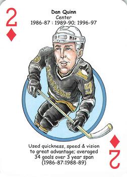 2017 Hero Decks Pittsburgh Penguins Hockey Heroes Playing Cards #2♦ Dan Quinn Front