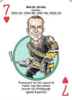 2017 Hero Decks Pittsburgh Penguins Hockey Heroes Playing Cards #7♥ Martin Straka Front