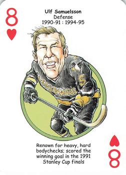 2017 Hero Decks Pittsburgh Penguins Hockey Heroes Playing Cards #8♥ Ulf Samuelsson Front