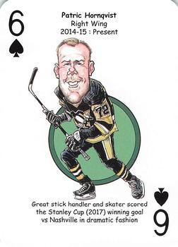 2017 Hero Decks Pittsburgh Penguins Hockey Heroes Playing Cards #6♠ Patric Hornqvist Front