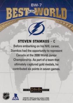 2019-20 O-Pee-Chee Platinum - Best In The World Mosaic #BW-7 Steven Stamkos Back