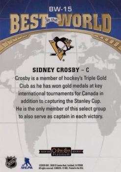 2019-20 O-Pee-Chee Platinum - Best In The World Mosaic #BW-15 Sidney Crosby Back