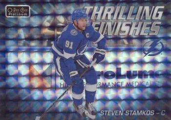 2019-20 O-Pee-Chee Platinum - Thrilling Finishes Mosaic #TF-1 Steven Stamkos Front