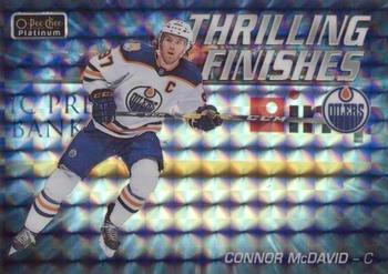 2019-20 O-Pee-Chee Platinum - Thrilling Finishes Mosaic #TF-2 Connor McDavid Front