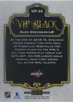 2019-20 O-Pee-Chee Platinum - VIP Black #VIP-24 Alex Ovechkin Back