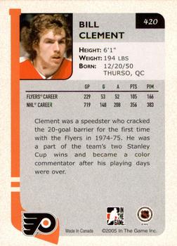 2004-05 In The Game Franchises US East - SportsFest Chicago #420 Bill Clement Back