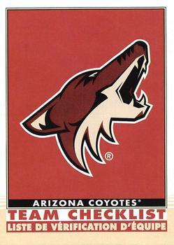 2020-21 O-Pee-Chee - Retro Blank Back #552 Arizona Coyotes Front
